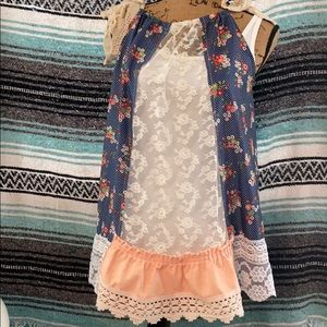 Adjustable Handmade Tank- Vintage Fabrics